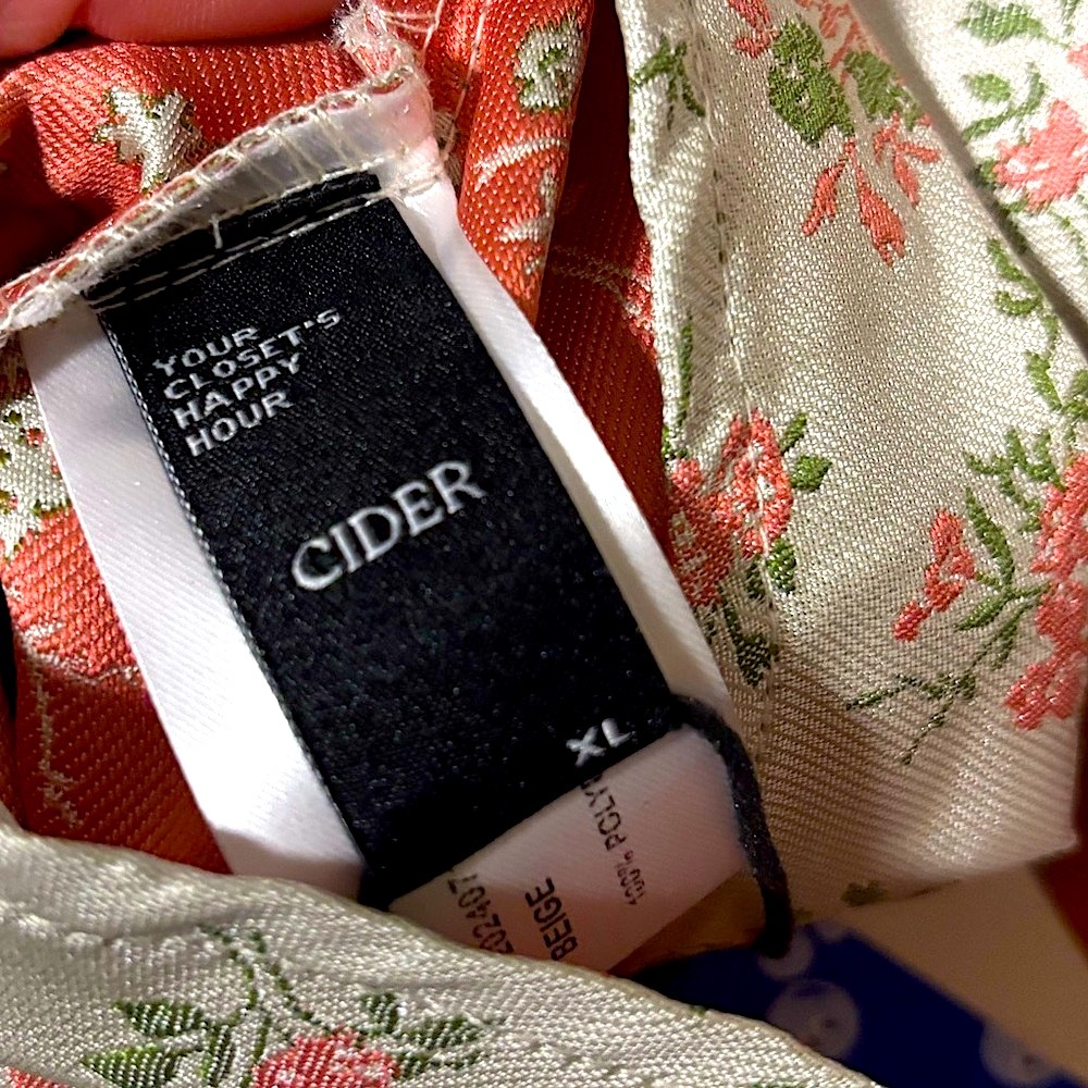 CIDER V-NECK FLORAL KNOTTED CORSET POCKET MINI DRESS - Picture 10 of 12